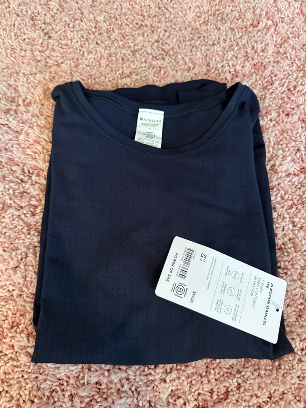 Navy In Motion Seamless Tee